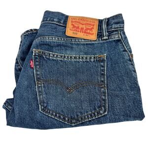 Levi's 505 Jean Shorts Mens 34 (35x10 ACTUAL) Blue Denim Jorts Regular Fit